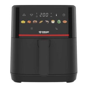 SMART TECHNOLOGY Air Fryer Smart 6.5L Digital (STPE-885W) – 1700W, Sans Huile (80% de Gras en Moins) – Design Élégant Noir / Garantie 3 Mois.