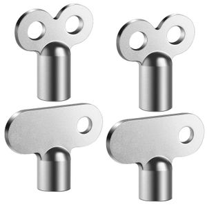 Clé de radiateur multifonctionnelle (lot de 4) pour système de chauffage et robinet de radiateur (clé carrée).