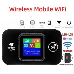 4G 5G WiFi 6 routeur Mobile Hotspot Support 10 utilisateurs avec Slot carte SIM routeur sans fil Hotspot Portable WiFi pour voyage à la maison