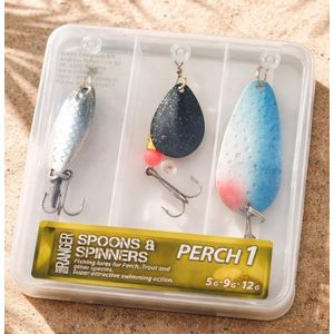  PERCH 1,  leurres pour peche,, Spoons& Spinners, Max Ranger. Ensemble de cuillers et Spinnerbait (leurre. Accessoires de peche pour pecher differentes varietes de poissons : Perche, Truite, autres especes .Importation France