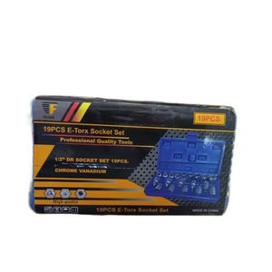 19Pcs-Set Kit D'Embout De Douille -Bleu