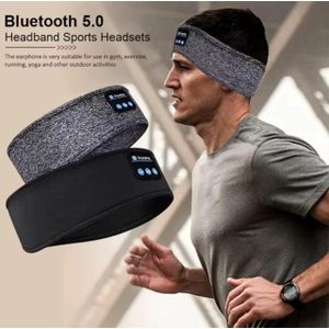 Bandeau Audio Sans Fil Bluetooth Pour Sport Et Sommeil - Gris