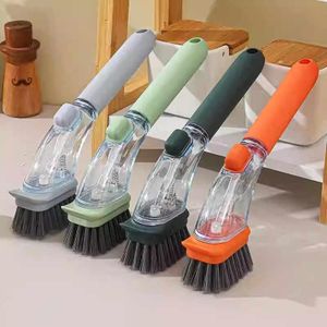 No Brosse Vaisselle avec Réservoir - Nettoyage Puissant Anti-Éclaboussures