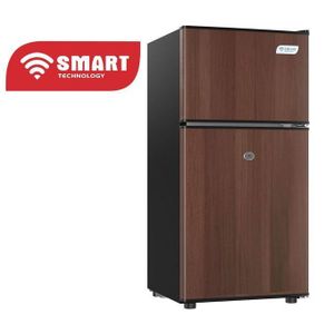 SMART TECHNOLOGY Réfrigérateur 2 Portes DFRST Smart 85L (STR-99WH)-Gris-Boisé - 12 Mois De Garantie