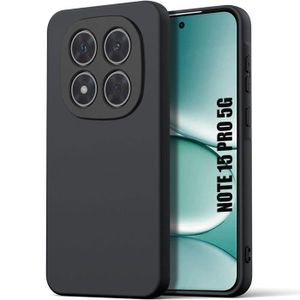 Coque En Silicone Compatible pour Redmi Note 15 Pro Plus Avec 1Antichoc - Noir