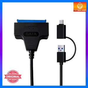 Convertisseur Cable Adapter 2.5" SSD/HDD Type C + USB compatible Pc et Mac
