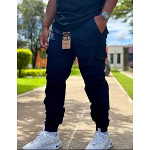 Pantalon Cargo Homme - Bleu Nuit