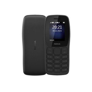 Works With Nokia Nokia 105- Noir - 2 Puces - Noir
