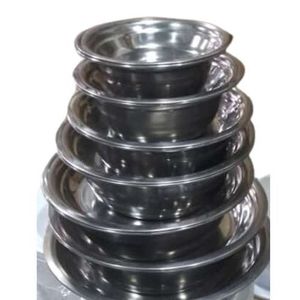 Lot De 07Assiettes À Couvercle  -argent