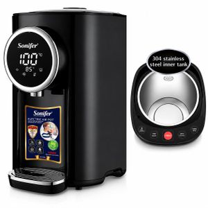 Sonifer Appareils électroménagers de cuisine 1450w Noir Réservoir intérieur en acier inoxydable 304 Bouilloire électrique 5L