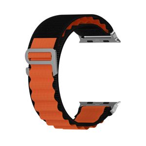 BRACELET  APPLE WATCH - NOIR ORANGE