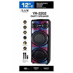 Ilux Enceinte Bluetooth Rechargeable Avec Micro - YR-2202- USB - FM - Noir