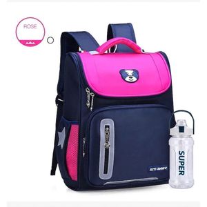 Sac à Dos orthopédique d’école primaire pour Enfant Garçon et Fille Étanche + gourde offert
