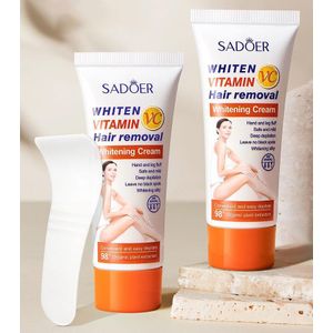 SADOER Crème Dépilatoire  – Peau Lisse et Éclat Naturel