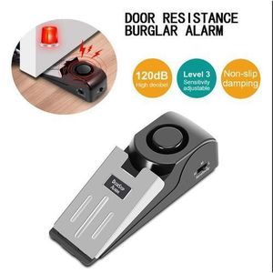 Alarme D'arrêt De Porte Sans Fil En Acier Inoxydable Capteur à 3 Niveaux De Sensibilité, Sécurité Pour Voyage à Domicile