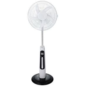 Smart Ventilateur Rechargeable 18" Avec Télécommande –Blanc – STV-640 –40W/ 9 Vitesses/ Éclairage LED/ Power Bank