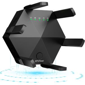 Extension de signal WiFi à 6 antennes, Répéteur de réseau sans fil haute vitesse, capable de traverser les murs