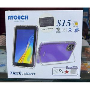Atouch  Tablette Educative 5G Dual SIM Dernière Génération (8GB RAM / 256GB ROM) Ecran 7 pouces ANDROID 14.0