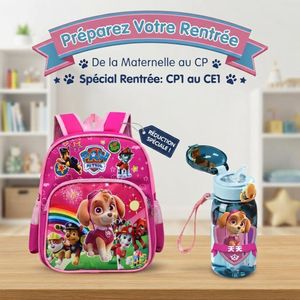 Sac et gourde Paw Patrol pour CP1 au CE1