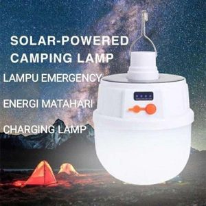 mpoule De Secours LED Rechargeable De Camping Portable 60W Haute Puissance - Blanc