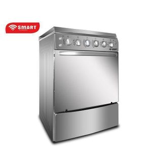 SMART TECHNOLOGY Gazinière 4 Feux Avec Four - Allumage Automatique - STC-6060C - Inox - Garantie 24 Mois