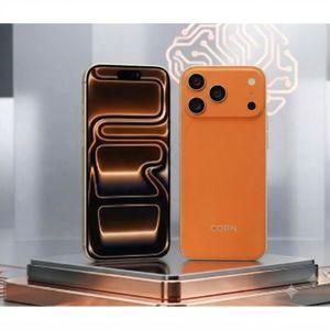 Corn Cphone 17 pro max- 6.6'HD+ - 4G - Dual SIM - 12/64Go - 5000mAh - 13MP/8MP -Orange - (Coque+Antie choc inclus)