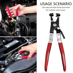 Pince à colliers de serrage pour automobile (1 pièce) – Clé à colliers robuste – Pince pour le démontage de conduites de carburant et de durites à vide