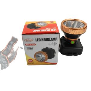 Lampe frontale LED puissante, Projecteur de tête 3W, Lampe frontale à piles AAA, Éclairage mains libres camping, Lampe de poche frontale pêche, Matériel de camping randonnée, Lampe frontale HaiFang, Éclairage urgence panne d'électricité.
