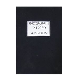 Registre Quadrille 21x30 - 4 Mains