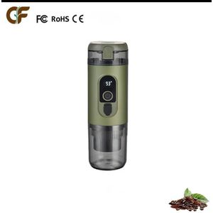 Electric Expresso Machine à café portable électrique mini USB en verre, style italien, à capsules, avec affichage de la température, automatique, 20 bars