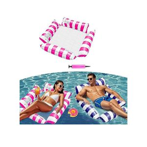 TodyJeyHo Fauteuil flottant gonflable pour piscine, Hamac flottant gonflable pour piscine, Hamac d'eau polyvalent avec bras, Lits de radeaux gonflables pour piscine, plage, mer