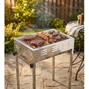 barbecue à charbon robuste - Le plaisir des grillades authentiques, en toute simplicité