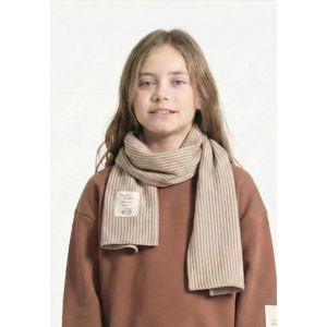 Cigit Écharpe enfant 25x140 cm fines rayures - Beige