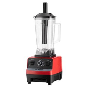 Nasco Nasco Mixeur - NAS-BL1351-TMT - 2Lt - 2 In 1 - 1000W - Moteur Rouge - Avec Broyeur - 6Pcs - Ct - Plastique