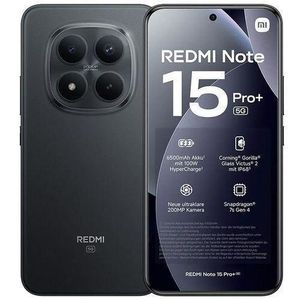 Xiaomi Redmi Note 15 Pro+ 5G- 6.83" AMOLED - 2SIM - 5G - 200Mpx - 12/512 Go - Noir - Garantie 12 Mois