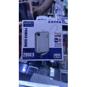 Hepu Power Bank 20000mAh - HP-A18 - Charge Ultra Rapide 22.5W - Câble IPhone Et Type-C