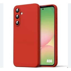 Coque En Silicone Compatible Samsung Galaxy A56 - ROUGE