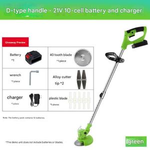 Tondeuse à gazon portative à batterie lithium 21 V, désherbeuse multifonctionnelle
