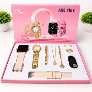  Coffret Cadeau Montre Connectée Femme Plus avec Bijoux