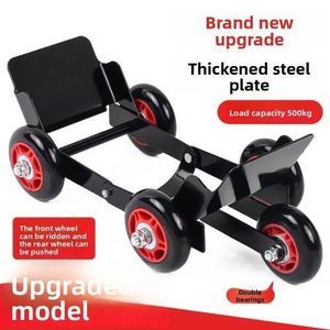 Chariot de Remorquage Moto et Scooter - Support de Déplacement sur Roues - Capacité 500kg - dépannage DE Crevaison et Garage Serré - Acier Renforcé avec Roulements Doubles