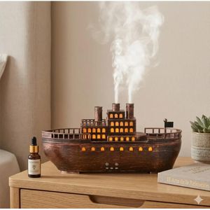 Diffuseur d'Huiles Essentielles Humidificateur Design Bateau Vintage