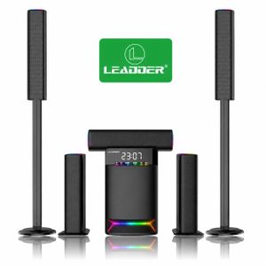 Leadder SP-T52 - Home cinéma 150W - 5.1 MULTIMEDIA SPEAKER - Bluetooth - AUX - USB - Radio FM