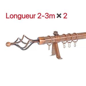 Belle Lot De 2 Tringles à Rideaux Extensible 2m a 3m cuivre