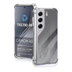Tecno Coque transparent  Camon 40 pro 4G Avec un AntiChoc