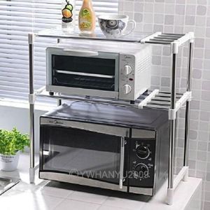 Étagère en acier inoxydable à 2 niveaux, extensible!