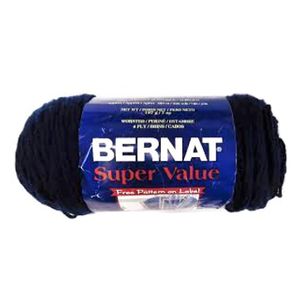 Fil De Laine A Tricoter 197 G - Bleu Nuit