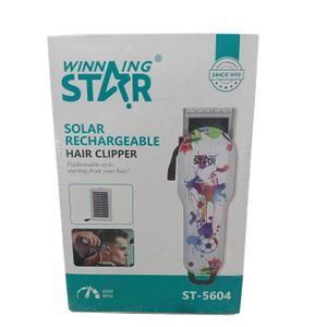 Winningstar Tondeuse à cheveux solaire rechargeable