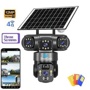 CALUS Caméra de surveillance solaire _VC 21-4G qui prend puce et contrôle à distance