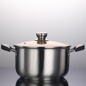 Marmite en Acier Inoxydable de 20cm avec Couvercle en Verre – Cuisson Polyvalente et Durable