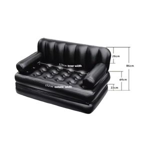 Bestway Canapé Gonflable 2 Places Convertible – Canapé-Lit Pliable en PVC Écologique Résistant à l’Eau